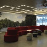 Seco Tools Sweden lounge lighting